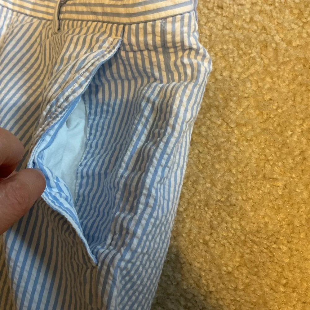 Vineyard Vines Breaker Shorts Seersucker Blue & White  Striped Nautical Men’s 32